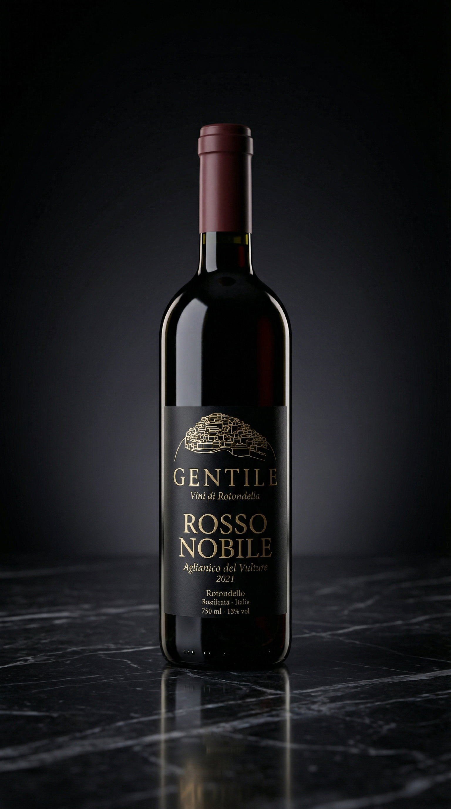 Gentile Rosso Nobile - Premium Aglianico del Vulture 2021 aus Basilicata Italien online kaufen